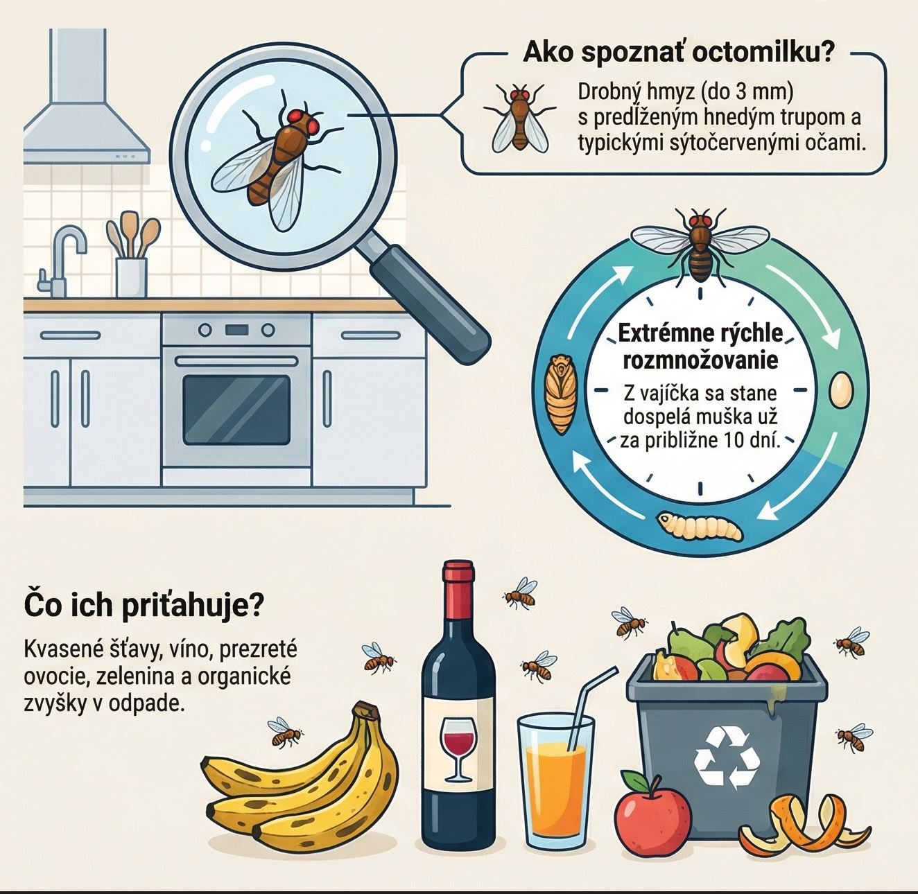 životní cyklus octomiliek