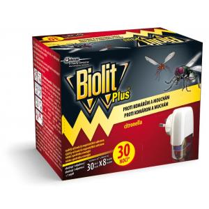 BIOLIT PLUS elektrický odpařovač 30 nocí proti mouchám a komárům
