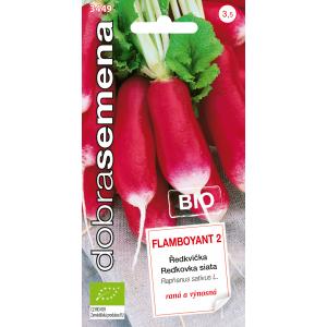 Dobrá semena Ředkvička čb - Flamboyant Bio 2,5g